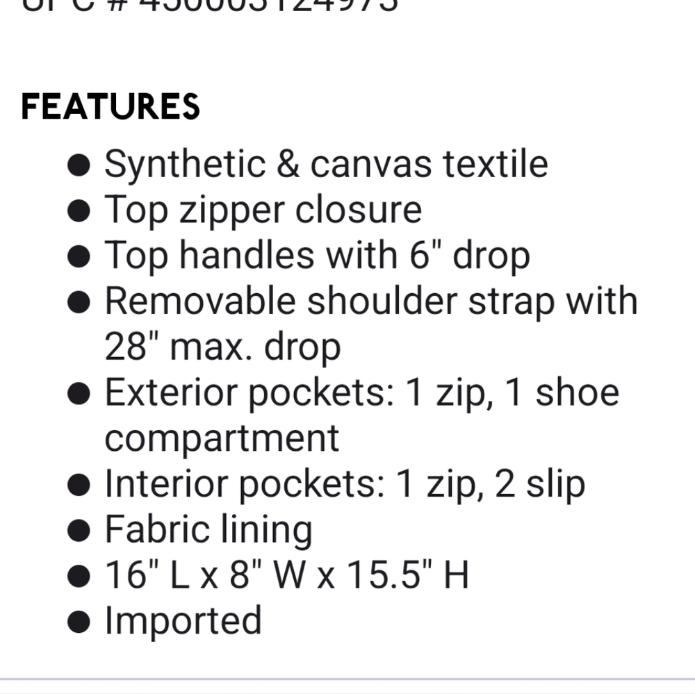 DSW Black and White Women's Bag - Picture 5 of 9